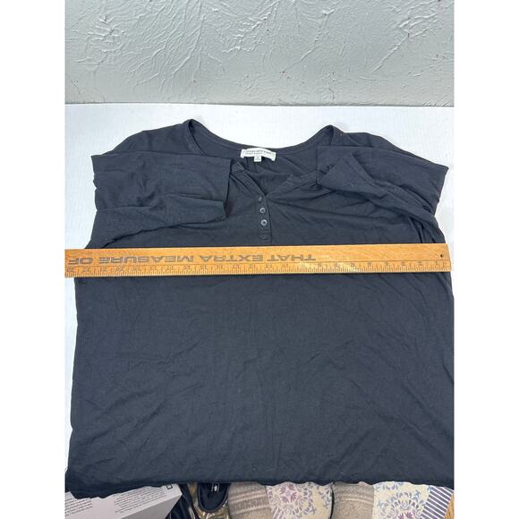 Jones New York Sport Woman Womens Black Plus Size 1/2 Half Sleeve‎ Top Size 2X - Picture 4 of 4